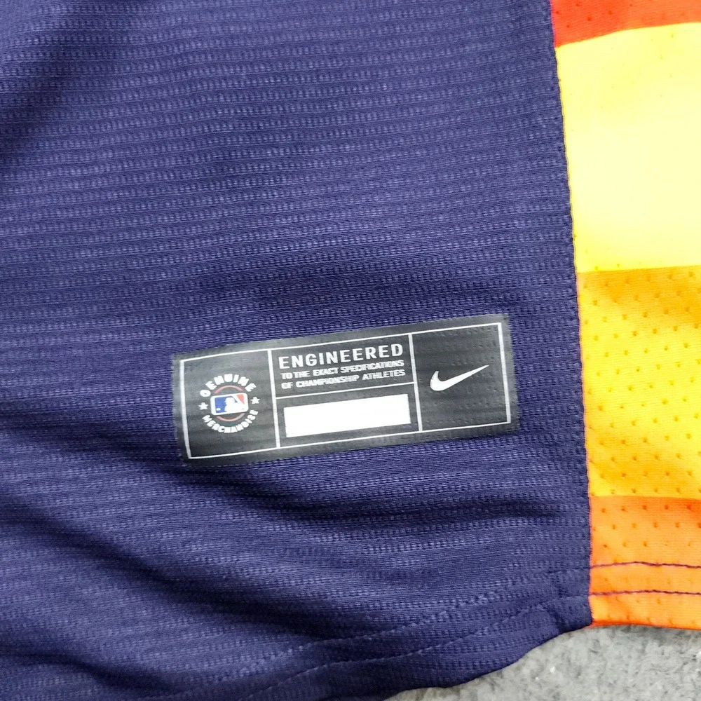 Houston Astros Alex Bregman 2 City Connect Nike Jersey Youth Small Navy Blue - Picture 4 of 9